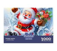 Joyful Snow Village Scene on Christmas Eve Materiale Resistente Ai Colori Attività Rilassante, Perfetta Per Ridurre Ansia E Godersi La Calma 70x50cm/1000pcs