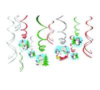 Joyful Snowman Value Pack Swirl Decorations /12