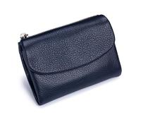 Joyfullygo Wallet, Unisex Pebble Leather Wallet, Genuine Leather Coin Purse, Bifold Coin Purse with Credit Card Holder (A-1)