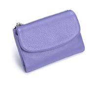 Joyfullygo Wallet, Unisex Pebble Leather Wallet, Genuine Leather Coin Purse, Bifold Coin Purse with Credit Card Holder (A-2)