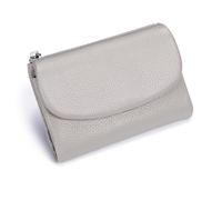 Joyfullygo Wallet, Unisex Pebble Leather Wallet, Genuine Leather Coin Purse, Bifold Coin Purse with Credit Card Holder (A-4)