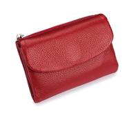 Joyfullygo Wallet, Unisex Pebble Leather Wallet, Genuine Leather Coin Purse, Bifold Coin Purse with Credit Card Holder (A-13)