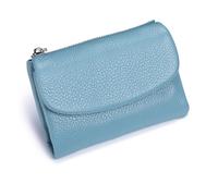 Joyfullygo Wallet, Unisex Pebble Leather Wallet, Genuine Leather Coin Purse, Bifold Coin Purse with Credit Card Holder (A-3)