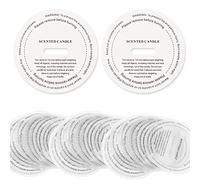 Joyfulmap - 160 pezzi di copertura antipolvere per candele, in carta traslucida prestampata, coperchi decorativi, accessori per la creazione di candele, candele profumate fai da te, 7 cm