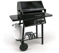 Joygoodta 1 Accessori per casa delle Bambole in Scala 12, 1 Accessori per casa delle Bambole in Scala 12, Mini Barbecue Metallo con Serbatoio del Gas, Miniatura Fai da Te per l