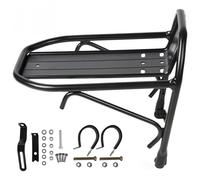 Joygoodta 1 Set Portabici Anteriore con Accessori, Portapacchi Anteriore per Bici in Alluminio con Forte Carico, Supporto per Attrezzatura da Ciclismo Multiuso Piede per Portabagagli da Picnic