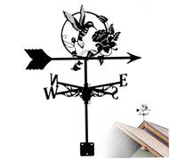 Joygoodta Banderuola segnavento, indicatori di direzione del con Colibrì in Ferro da 19, 7x11, 8 Pollici, banderuole Vintage per Paddock sul Tetto del Giardino Esterno Buone indicazioni