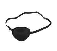 Joygoodta Benda per occhi da pirata Bende morbide nere per occhi Maschera singola elastica per adulti Bambini Toppa per cani per feste a tema pirata di Halloween Natale
