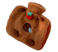 Joygoodta Borsa dell'Acqua Calda con Coperchio, Borsa dell'Acqua Calda da 2 Litri con Simpatico Rivestimento in Peluche Capibara per alleviare Il Dolore, crampi mestruali, Calore Invernale