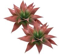 Joygoodta Confezione da 2 Piante Artificiali di Agave, Piante finte in plastica vivida da 16 Pollici con picchetto Artificiali realistiche per fioriera da Interno ed Esterno