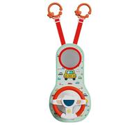 Joygoodta Giocattolo per Volante per seggiolino Auto per Bambini, Volante per Auto con Rotazione con Specchio, Musica, luci e Suoni di Guida, Giocattoli per Passeggino per Bambini da 12 Mesi in su