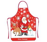 Joygoodta Gruccia di Natale A Gacca Affronto di cucina impermeabile con motivi festivi per cucinare, cottura, faccende, 23.6x31.5in, stile-1