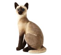 Joygoodta Peluche gatto siamese da 13, 8 pollici carino realistico seduto gatto farcito animale morbido gattino bambola di peluche per bambini stile 2, animale di pezza