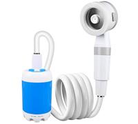 Joygoodta Pompa per Doccia da Campeggio Pompa per Doccia Portatile elettrica Ricaricabile Impermeabile 2 modalità di spruzzo Batteria da 6000 mAh per Campeggio Escursionismo Viaggio