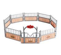 Joygoodta Set da Gioco per stalla per Cavalli, Set da Gioco Realistico per fienile con Porta apribile, Giochi di finzione creativi immaginari per Cavalli per Bambini, Ragazzi e Ragazze