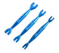 Joygoodta Set di chiavi piccole, set di chiavi piccole (3 pezzi), tenditore in lega a doppia estremità 3-4mm 4.5-5mm 5.5-7mm, strumento di riparazione con estremità aperta per chi