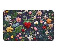 Joygoodta Tappeto d'ingresso, 20x32 pollici di lieve elegante accogliente tappetino per porte floreali lavabili Non rus per il bagno per bagno, camera da letto, casa, dormitorio, ingresso dell'hotel