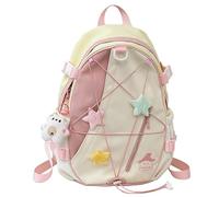 Joygoodta Zaino Y2K per lo zaino di star della scuola kawaii con ciondolo e sacca da scuola preppy estetica tascabile per ragazze