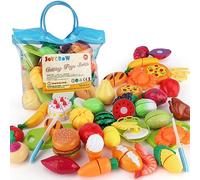 JoyGrow Tagliare Giocattoli Taglio Frutta e Verdura Giocattolo,32 Pezzi Accessori da Cucina Gioco di Ruolo Educativo Prima Infanzia D'Imitazione per Bambini Set,Regalo Perfetto per Bambini 3+ Anni