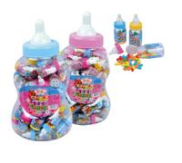 Joygum Bottle Candy Barattolo Gigante da 50 Mini Biberon Con Caramelle Gusto Frutta gr.50x50