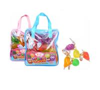 Joygum Fruit Candy Splash Big Bag Caramelle Liquide Gusti Fragola,Mango,Uva,Ananas,Mela gr. 35x40