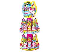Joygum UNICORN POP CANDY lollipop & jelly candy 18 PZ, gustoso lecca-lecca arcobaleno con caramelle jelly beans alla frutta ; espositore 18 pezzi da 50gr