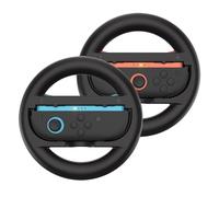 JoyHood Confezione da 2 volanti compatibili con manopole Switch2, accessori per volante da corsa, compatibili con controller Switch2 Joy-Con (nero e nero)