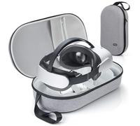 JoyHood Custodia Rigida da Trasporto compatibile con Occhiali da Realtà Virtuale, Custodia da Viaggio adatto a Visori di Realtà Virtuale per Cinghie Elite, Controller Touch,Grigio