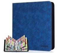 JoyHood Raccoglitore per Carte Collezionabili compatibile con TCG, Può Contenere a 960 Carte, Album di Carte adatto per PM MTG OPCG, Regali per Ragazzi/Ragazze (Blu Zaffiro, 12-Pocket)