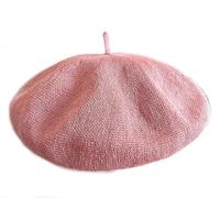 JOYHY Donna Estate Solido Colore Lino Traspirante Francese Berretti Cappelli Rosa L