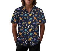 Joyidec - Camicia hawaiana da uomo, stile casual, con bottoni, a maniche corte, tropicale, per la spiaggia, per le vacanze, per feste a tema Aloha, divertente, XX-Large