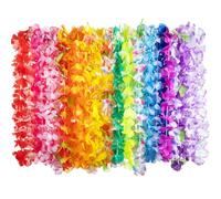 JOYIN 12 pezzi Hawaii collane di fiori Hawaii, tropicale Luau fiori Lei per il vestito, Hawaii Party Mallorca Decorazione Accessori per feste di compleanno