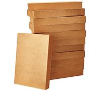 JOYIN 12 pezzi Kraft Brown Regalo Box con carta tissutale 14,25 "x 9,5" x 1.8 "grandi scatole di camicia per maglioni, vesti per Natale, vacanze, festa del papà, confezioni regalo di compleanno