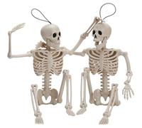 JOYIN 2 Pezzi 16 Pollici Scheletri di Halloween Scheletri di Articolazioni Posabili per Tutto il Corpo per Decorazioni del Cimitero di Halloween, Accessori per la Casa Stregata