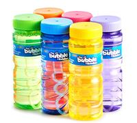 JOYIN 24 Pezzi Bottiglie di Bolle Con Assortimento di Bacchetta per Bambini - Soluzione da 4 oz/118 ml, Giocattolo Estivo, Bomboniere per Feste, Compleanno