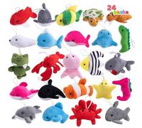 JOYIN 24 pezzi di mini animali marini di peluche, 6,3-7,6 cm di animali marini di peluche per bambini, bomboniere per feste di compleanno, pignatte, sacchetti, bomboniere per feste di Pasqua
