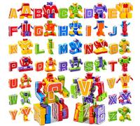 JOYIN 26 Letrabots Alfabeto Lettera Robot Giocattolo per Bambini Letra Bots Educativo Festa di Compleanno Giocattolo per l'Educazione Pre-Scolastica