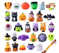 JOYIN 28 pezzi di Halloween Mochi Squishy giocattoli per feste di Halloween per alleviare lo stress sensoriale in grandi quantità, regalo dolce o aspro