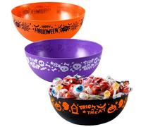 JOYIN 3 cestini per dolcetto o scherzetto di Halloween e secchielli da portata ciotole per bomboniere forniture puntelli