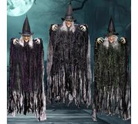 JOYIN 3 pezzi di Strega malvagia da appendere da 90 cm per Halloween multicolore decorazione da appendere per esterni decorazione per prato