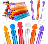 JOYIN 36 bacchette a bolle di Halloween, mini bolle per feste per bambini, giocattoli a bolle per bambini, bomboniere per feste di Halloween, sacchetti per regali, uso all'aperto e interno, premi di