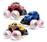 JOYIN 3PCS Monster Truck per Bambini e Bambine - Auto Luminose Attivate dal Movimento per Bambini - Monster Truck con Ruote Fulminanti - Regalo Giocattolo per Bambini - Camion Giocattolo per Bambini