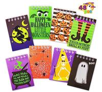 JOYIN 48 Pezzi Blocco Note Spettrale di Halloween Set in 8 Disegni, Blocchi Note di Halloween per Bambini Ragazze Ragazzi Classroom Bomboniere Dolcetto o Scherzetto Set Regalo per Bambini