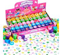 JOYIN 50 Timbri a Tema Fiaba per Bambini, Timbri autoinchiostranti con 50 Disegni, Perfetti per bomboniere, premi per Feste e Carnevale, Sacchetti Regalo, Halloween e Natale