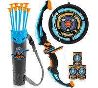 JOYIN Arco e freccia a LED per bambini, set da gioco per tiro con l'arco con ventose, bersagli e custodia per frecce, giochi di caccia per interni ed esterni, giocattoli regalo per ragazzi e ragazze