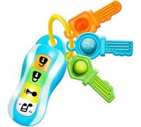 JOYIN Baby Car Keys Teether - Giocattolo di apprendimento sensoriale per bambini piccoli - Giocattoli musicali per regali di compleanno per bambini dai 10 mesi in su