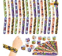 Joyin Braccialetti per Halloween (30 pezzi), ideali come regalo per feste di Halloween, come regalo dolce o aspro e come accessorio per costume