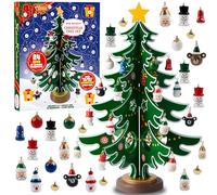 JOYIN Calendario dell'avvento natalizio 2025, 24 giorni, con albero di Natale, 24 ornamenti per ragazzi, ragazze e bambini, regali di Natale, regali di Natale, calendario per conto alla rovescia