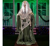 JOYIN Decorazioni per Halloween Animatronics 165 cm Esterni, con Occhi LED e Suono Raccapricciante, Decorazione Animata Spaventosa per Casa Infestata Prato Cortile