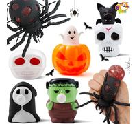 JOYIN Giocattolo squisy di Halloween, giocattolo lento ascendente, antistress, morbido squeeze, dolce o aspro, regalo per feste per bambini e adulti